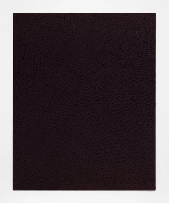 Jennifer Guidi — Stopping to Feel the Darkness (Painted Burgundy Sand SF #2F, Purple Red Yellow and Pink)
