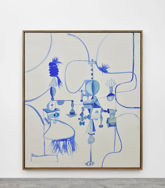 George Condo — Blue African Mastranis