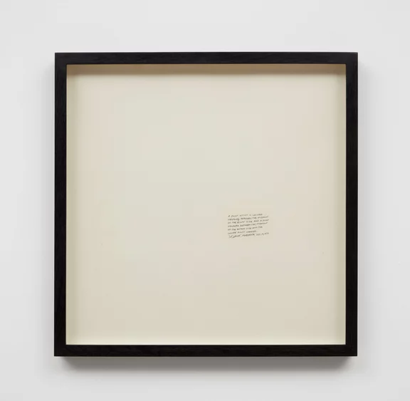 Sol LeWitt — A point which is located halfway between the midpoint (...)