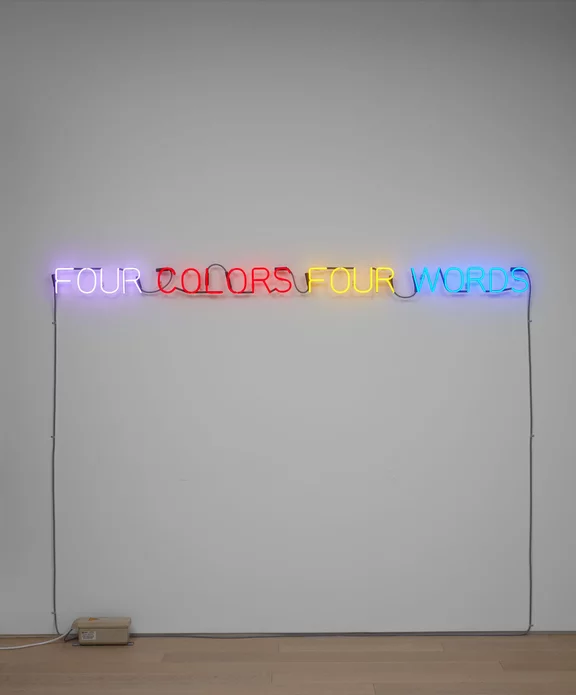 Joseph Kosuth — Four Colors Four Words