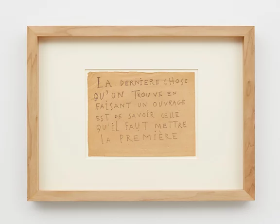 Pablo Picasso — La dernière chose qu'on trouve…